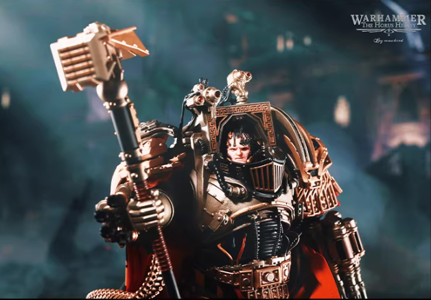 JOYTOY Warhammer 30K Horus Heresy Iron Warriors Primarch Perturabo Cloth Cloak Cape Figure Accessory