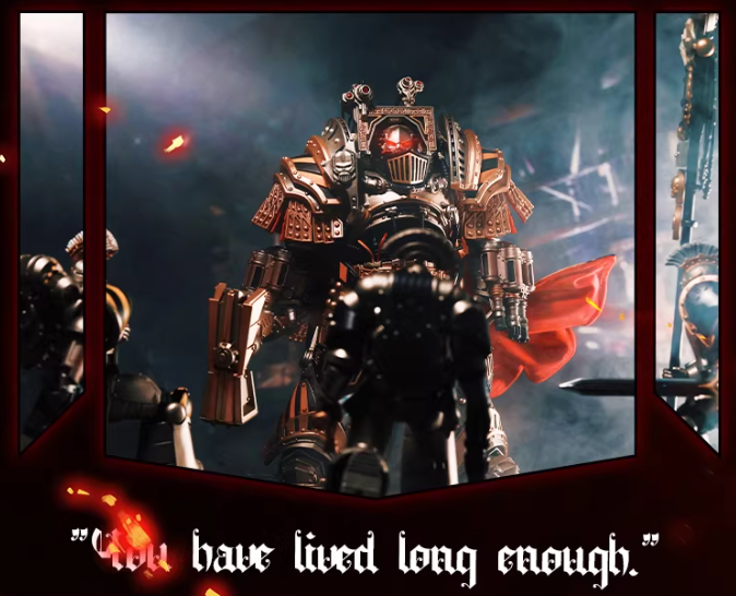 JOYTOY Warhammer 30K Horus Heresy Iron Warriors Primarch Perturabo Cloth Cloak Cape Figure Accessory