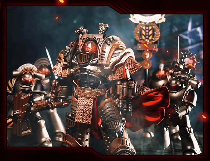 JOYTOY Warhammer 30K Horus Heresy Iron Warriors Primarch Perturabo Cloth Cloak Cape Figure Accessory