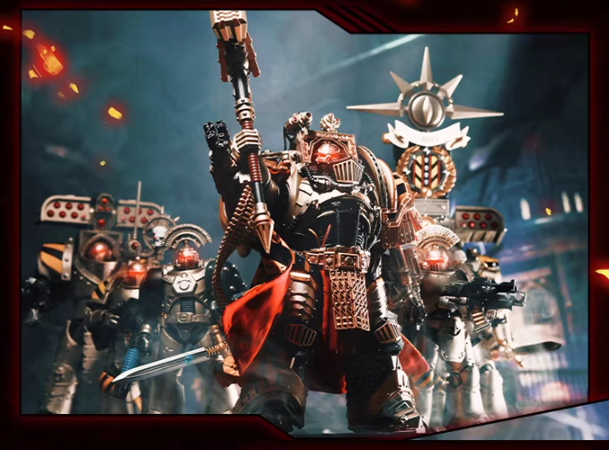 JOYTOY Warhammer 30K Horus Heresy Iron Warriors Primarch Perturabo Cloth Cloak Cape Figure Accessory