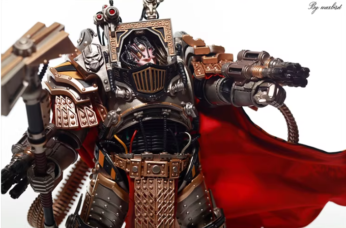 JOYTOY Warhammer 30K Horus Heresy Iron Warriors Primarch Perturabo Cloth Cloak Cape Figure Accessory