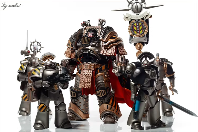 JOYTOY Warhammer 30K Horus Heresy Iron Warriors Primarch Perturabo Cloth Cloak Cape Figure Accessory