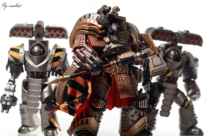 JOYTOY Warhammer 30K Horus Heresy Iron Warriors Primarch Perturabo Cloth Cloak Cape Figure Accessory