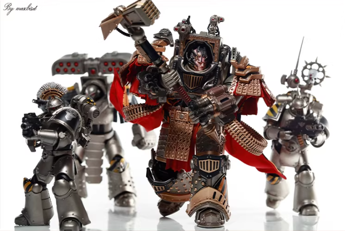 JOYTOY Warhammer 30K Horus Heresy Iron Warriors Primarch Perturabo Cloth Cloak Cape Figure Accessory