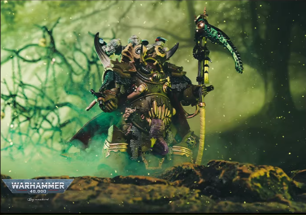 JOYTOY Warhammer 40K Death Guard Action Figure Cloak Accessory