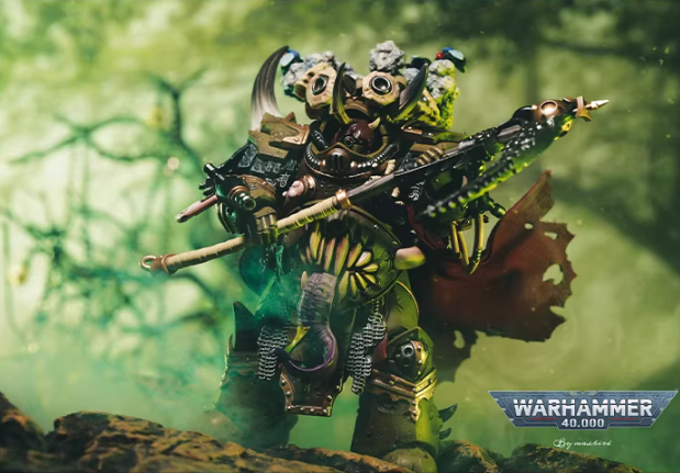 JOYTOY Warhammer 40K Death Guard Action Figure Cloak Accessory