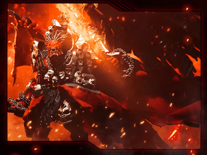 JOYTOY Warhammer 40K World Eaters Primarch Angron Figure Cloak Accessory