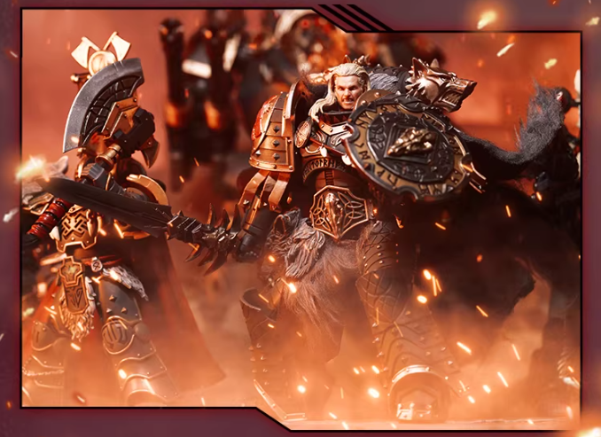 JOYTOY Warhammer 40K Space Wolves Primarch Leman Russ Cloth Cloak Figure Accessory