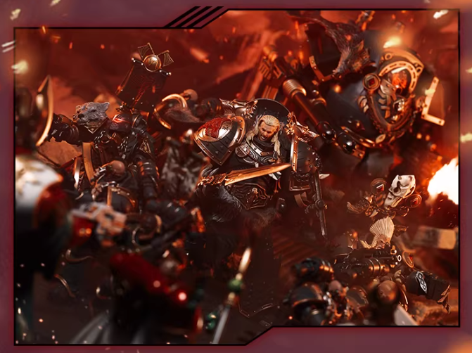 JOYTOY Warhammer 40K Space Wolves Primarch Leman Russ Cloth Cloak Figure Accessory