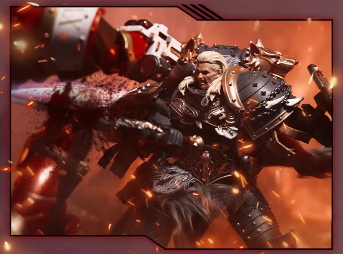 JOYTOY Warhammer 40K Space Wolves Primarch Leman Russ Cloth Cloak Figure Accessory