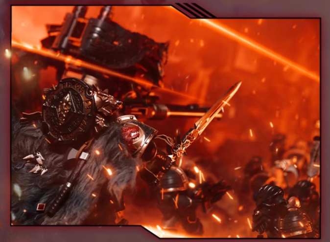 JOYTOY Warhammer 40K Space Wolves Primarch Leman Russ Cloth Cloak Figure Accessory