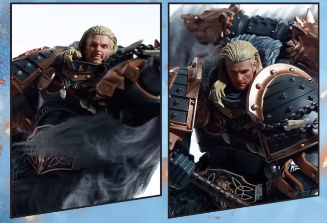 JOYTOY Warhammer 40K Space Wolves Primarch Leman Russ Cloth Cloak Figure Accessory