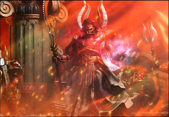 JOYTOY Warhammer 30K Thousand Sons Primarch Magnus the Red Figure Cloak Accessory