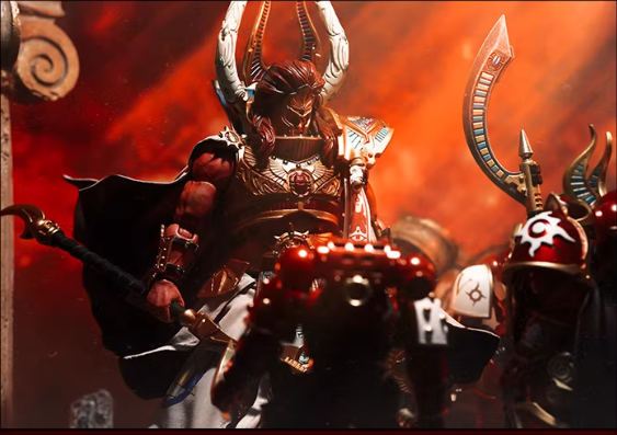 JOYTOY Warhammer 30K Thousand Sons Primarch Magnus the Red Figure Cloak Accessory