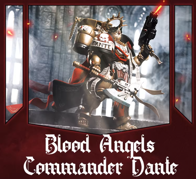 Warhammer 40K Blood Angels Commander Dante Action Figure Cloak Accessory