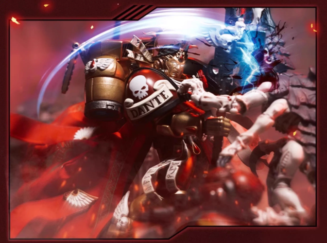 Warhammer 40K Blood Angels Commander Dante Action Figure Cloak Accessory