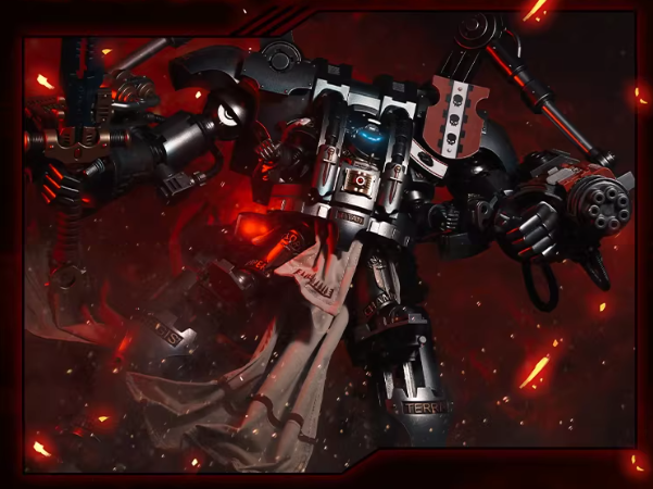 JOYTOY Warhammer 40K Grey Knights Nemesis Dreadknight Action Figure Cloak Accessory