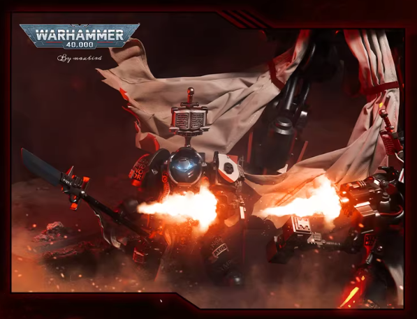 JOYTOY Warhammer 40K Grey Knights Nemesis Dreadknight Action Figure Cloak Accessory