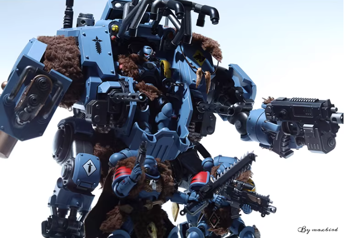 JOYTOY Warhammer 40K Space Wolves Invictor Warsuit Cloth Cloak Figure Accessory