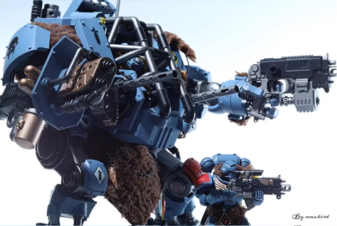 JOYTOY Warhammer 40K Space Wolves Invictor Warsuit Cloth Cloak Figure Accessory