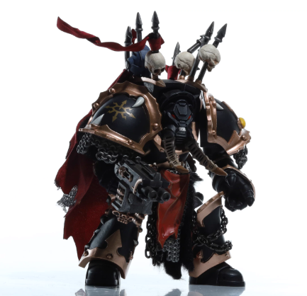JOYTOY Warhammer 40K Chaos Black Legion Terminator Basarol·Gono·Nar Action Figure Model with Cloak Collectible