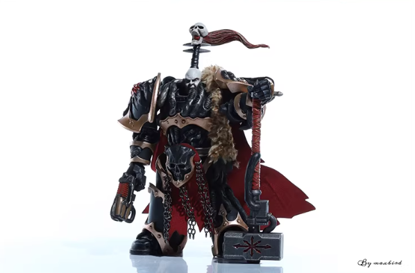 JOYTOY Warhammer 40K Black Legion Chaos Lord Karros Cloth Cloak Cape Set Figure Accessory