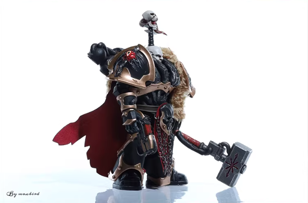 JOYTOY Warhammer 40K Black Legion Chaos Lord Karros Cloth Cloak Cape Set Figure Accessory