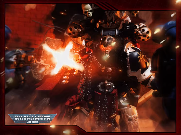 JOYTOY Warhammer 40K Black Legion Nagast Talas Cloth Cloak Cape Figure Accessory