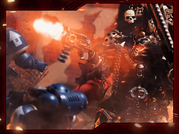 JOYTOY Warhammer 40K Black Legion Nagast Talas Cloth Cloak Cape Figure Accessory