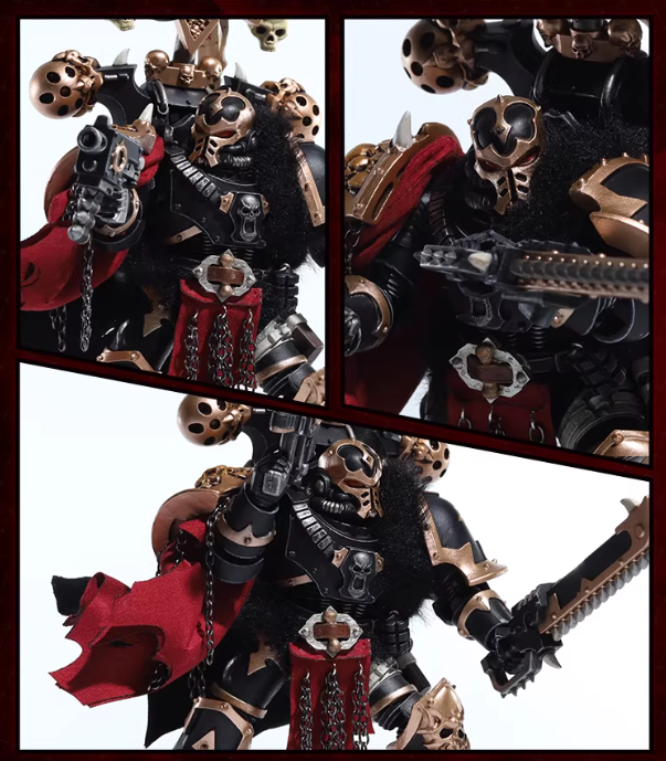 JOYTOY Warhammer 40K Black Legion Nagast Talas Cloth Cloak Cape Figure Accessory