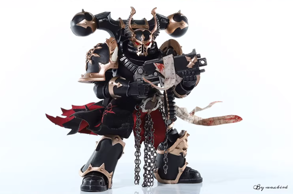 JOYTOY Warhammer 40K Black Legion Nagast Talas Cloth Cloak Cape Figure Accessory