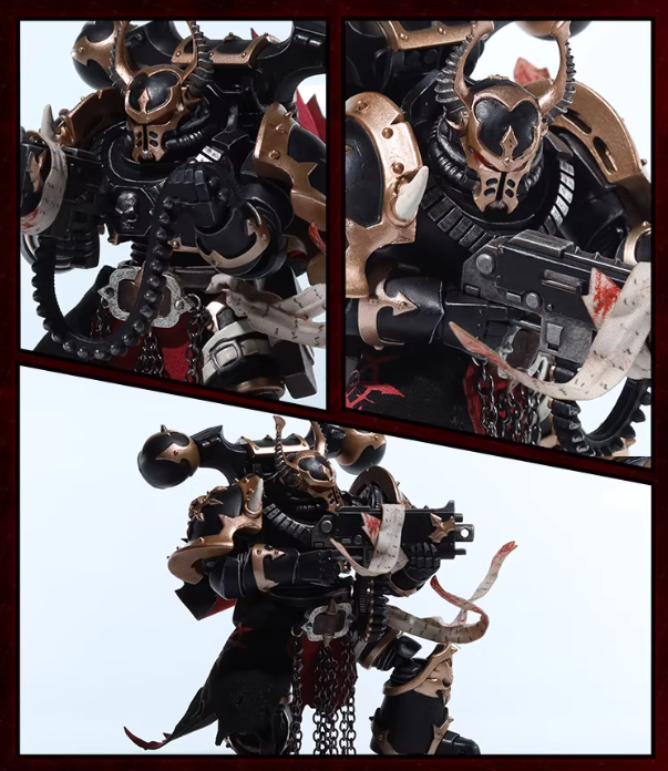 JOYTOY Warhammer 40K Black Legion Nagast Talas Cloth Cloak Cape Figure Accessory