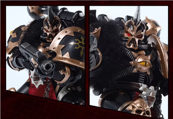 JOYTOY Warhammer 40K Black Legion Nagast Talas Cloth Cloak Cape Figure Accessory