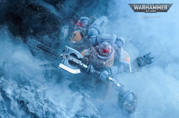 JOYTOY Warhammer 40K Space Wolves Claw Pack Battle Brother Cloth Cloak Cape Set Figure Accessory