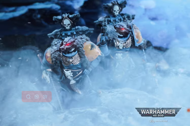 JOYTOY Warhammer 40K Space Wolves Claw Pack Battle Brother Cloth Cloak Cape Set Figure Accessory