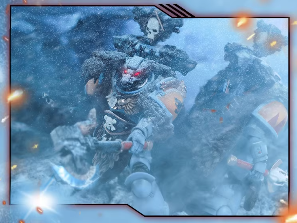 JOYTOY Warhammer 40K Space Wolves Claw Pack Battle Brother Cloth Cloak Cape Set Figure Accessory