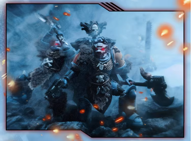 JOYTOY Warhammer 40K Space Wolves Claw Pack Battle Brother Cloth Cloak Cape Set Figure Accessory