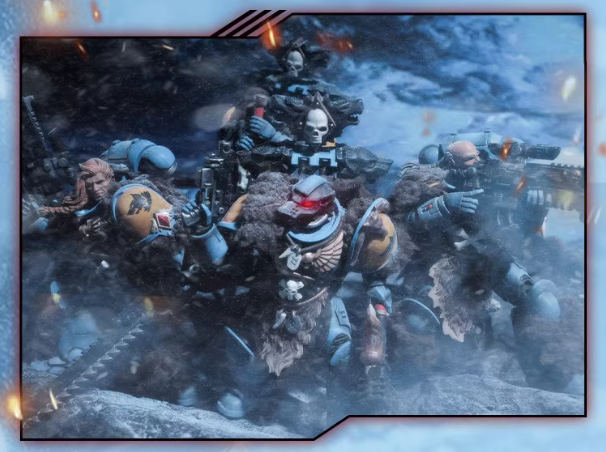 JOYTOY Warhammer 40K Space Wolves Claw Pack Battle Brother Cloth Cloak Cape Set Figure Accessory