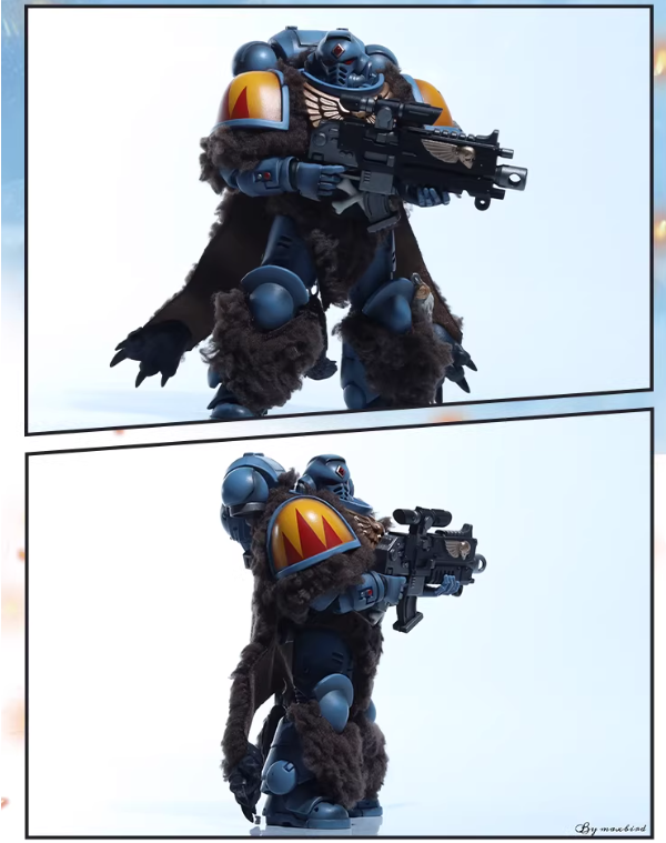 JOYTOY Warhammer 40K Space Wolves Claw Pack Battle Brother Cloth Cloak Cape Set Figure Accessory