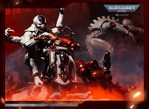 JOYTOY Warhammer 40K Dark Origin Blood Angels Swordguard Cloak Set Figure Accessory 【Figure Not Included】 Collectible Model