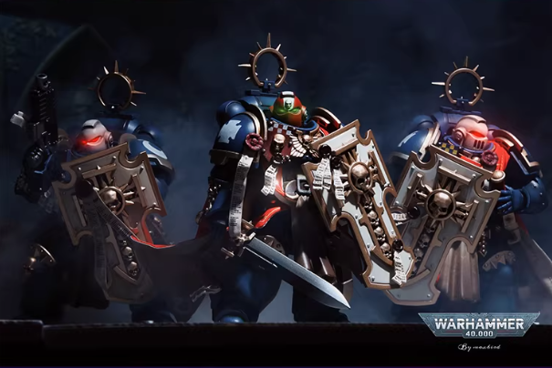 JOYTOY Warhammer 40K Terminator Swordguard Veteran Action Figure Model Cloak Accessory 【Cloak Only】 Collectible