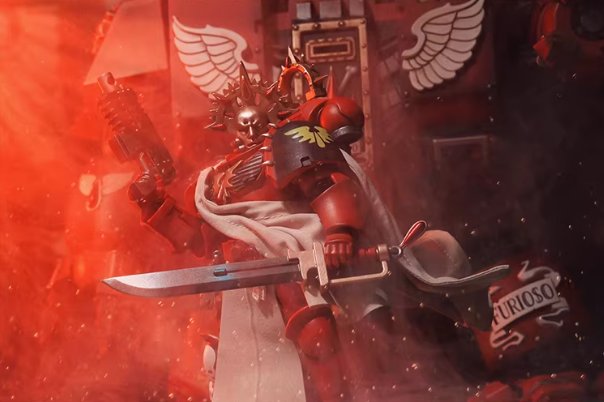 JOYTOY Warhammer 40K Blood Angels Veteran Squad Action Figure Model Cloak Accessory 【Cloak Only】 Collectible