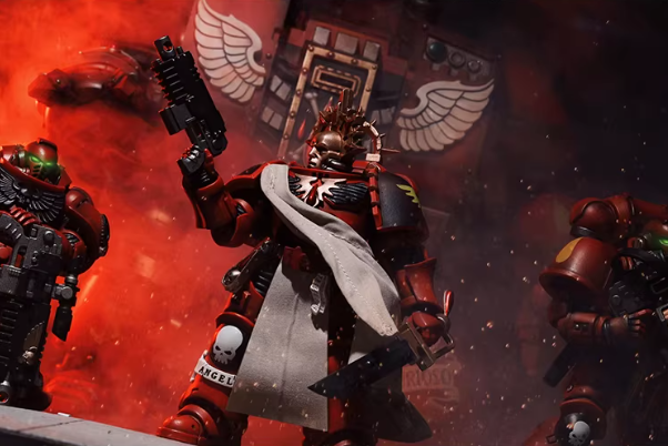 JOYTOY Warhammer 40K Blood Angels Veteran Squad Action Figure Model Cloak Accessory 【Cloak Only】 Collectible