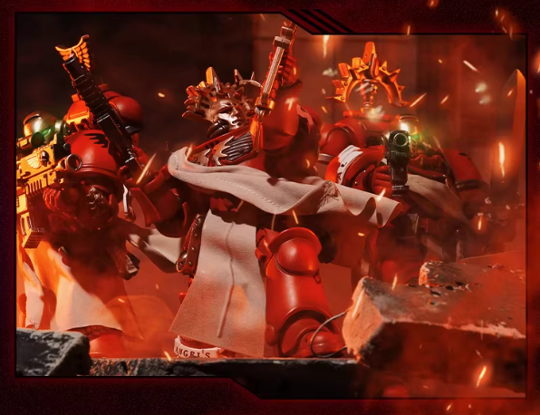 JOYTOY Warhammer 40K Blood Angels Veteran Squad Action Figure Model Cloak Accessory 【Cloak Only】 Collectible