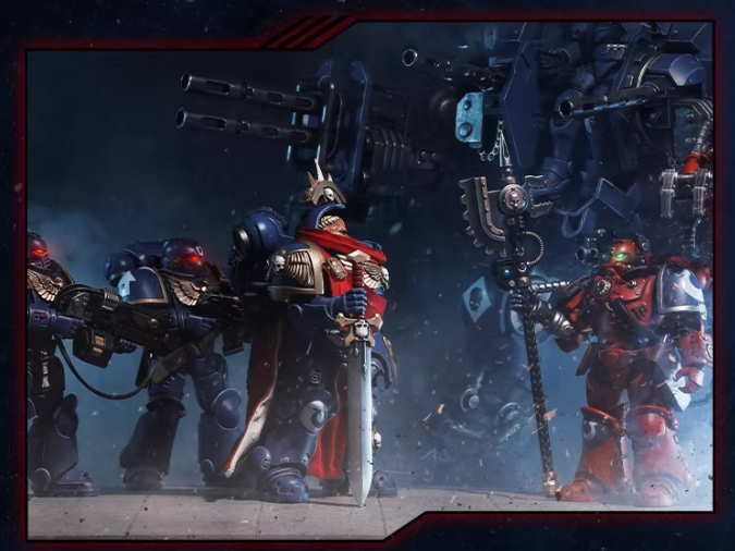 JOYTOY Warhammer 40K Terminator Original Captain & Second Captain Action Figure Model Cloak Set Collectible