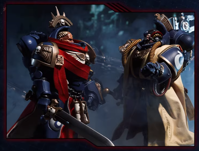 JOYTOY Warhammer 40K Terminator Original Captain & Second Captain Action Figure Model Cloak Set Collectible