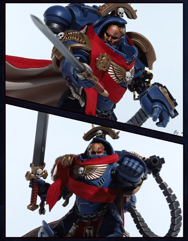 JOYTOY Warhammer 40K Terminator Original Captain & Second Captain Action Figure Model Cloak Set Collectible