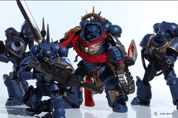 JOYTOY Warhammer 40K Terminator Original Captain & Second Captain Action Figure Model Cloak Set Collectible