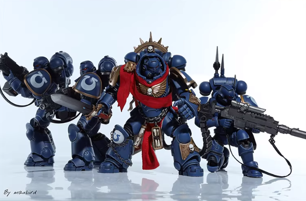 JOYTOY Warhammer 40K Terminator Original Captain & Second Captain Action Figure Model Cloak Set Collectible