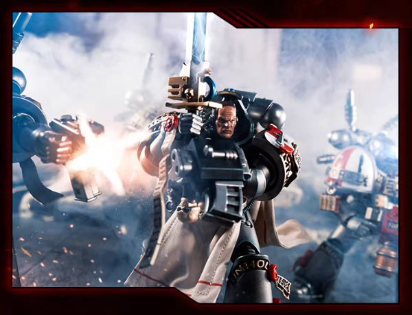 JOYTOY Warhammer 40K Dark Origin Grey Knights Assault Squad Action Figure Model Cloak Accessory Collectible